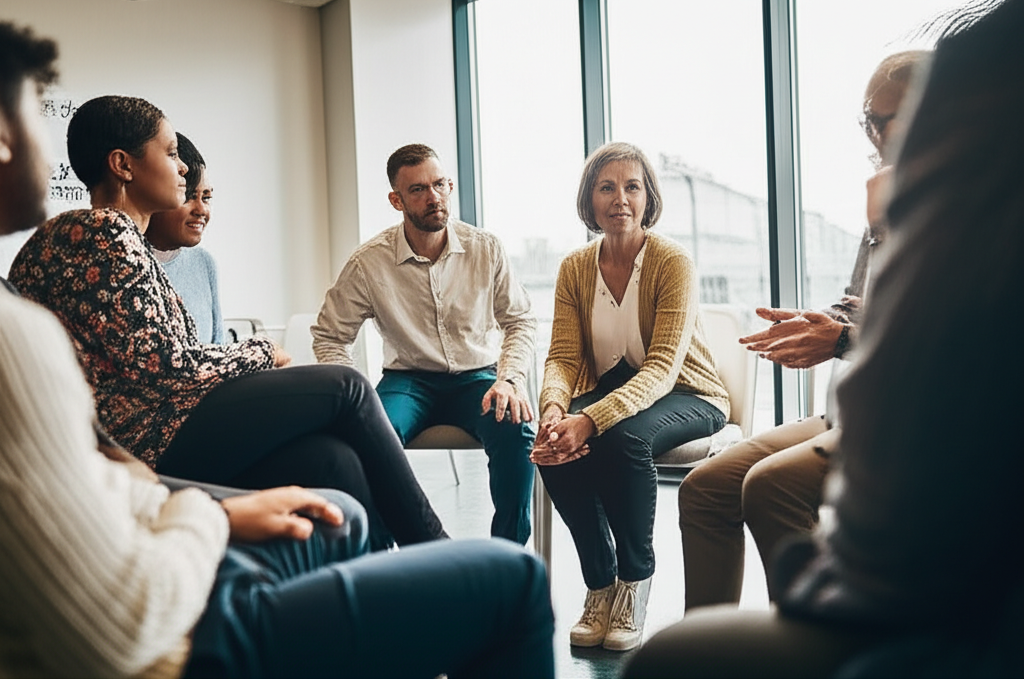 Peer-led courage circle